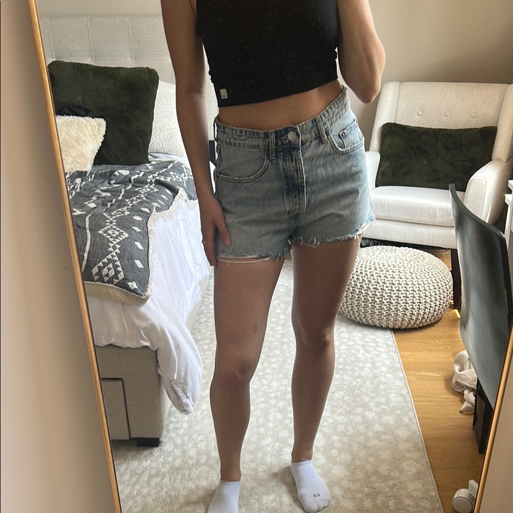 Zara jean high rise shorts